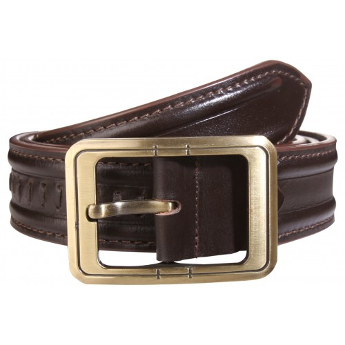 LEATHER GENTS BELT BHGB103-BR