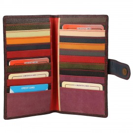 GENUINE LEATHER CREDIT DEBIT CARD HOLDER MLCH101-BK