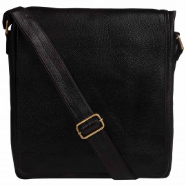 GENUINE LEATHER SLING BAG NDSB104-BK GENUINE LEATHER SLING BAG NDSB104-BK