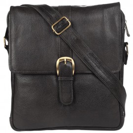 GENUINE LEATHER SLING BAG NDSB105-BK