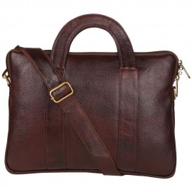 LEATHER LAPTOP OFFICE BAG NDLB105-BR LEATHER LAPTOP OFFICE BAG NDLB105-BR