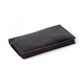 LEATHER PASSPORT HOLDER NDPH102-BK