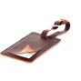 LEATHER LUGGAGE TAG NDLT101-BR