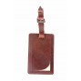 LEATHER LUGGAGE TAG NDLT101-BR