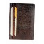 GENUINE LEATHER CREDIT DEBIT VISITING / BUSINESS CARD HOLDER NDCH101-BR